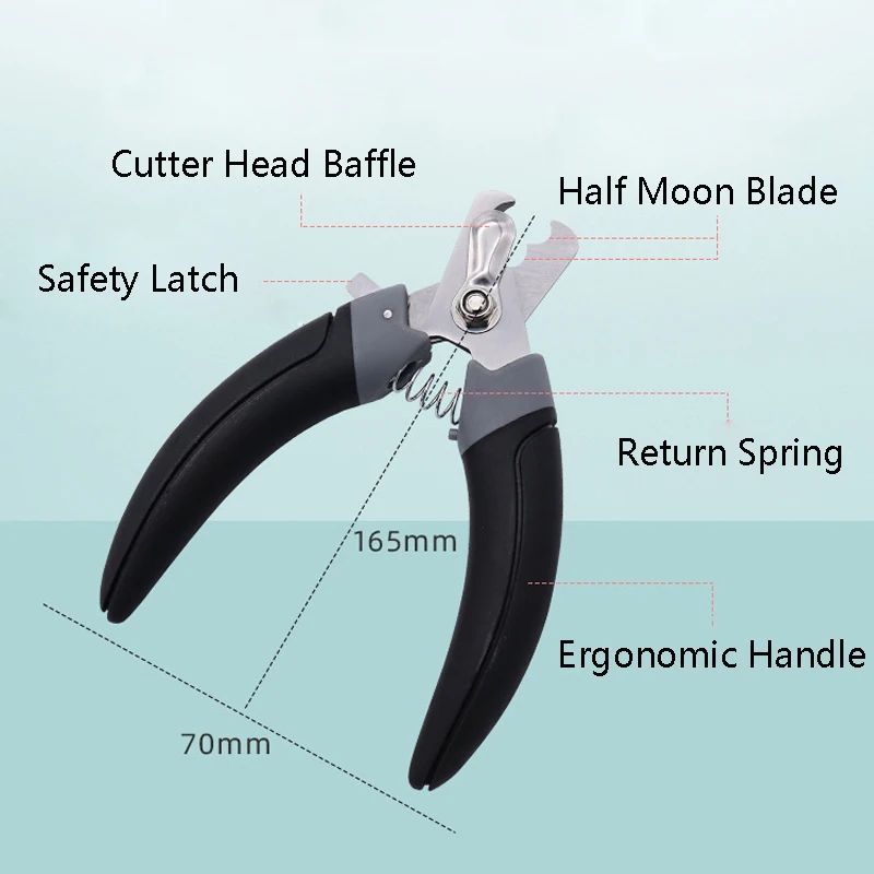 Stainless Steel Pet Nail Clippers for Cats & Dogs