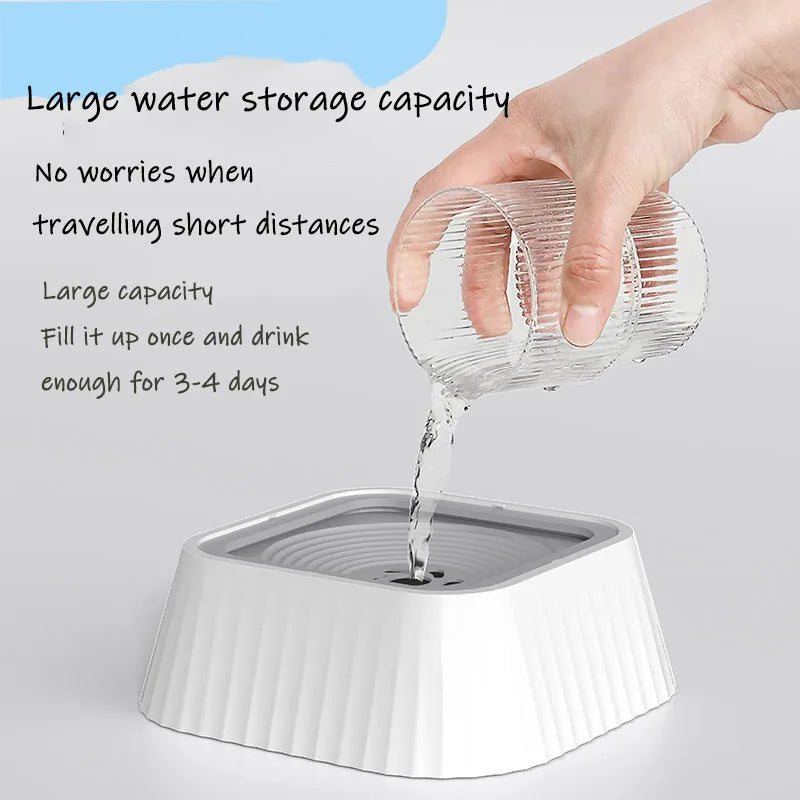 No-Splash Floating Pet Water Bowl