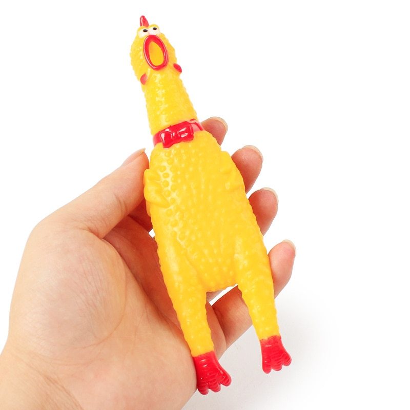 Screaming Chicken Squeaky Pet Toy