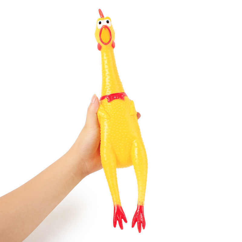 Screaming Chicken Squeaky Pet Toy