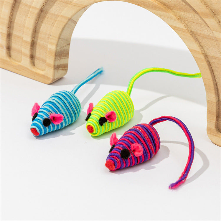 Color Winding Mouse Cat Toy