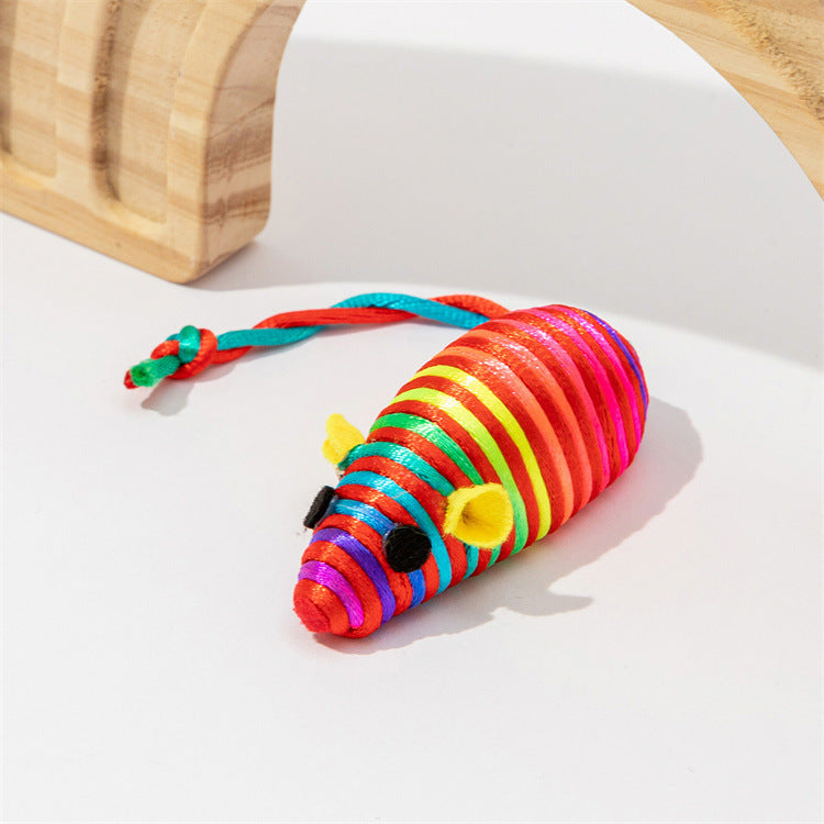 Color Winding Mouse Cat Toy