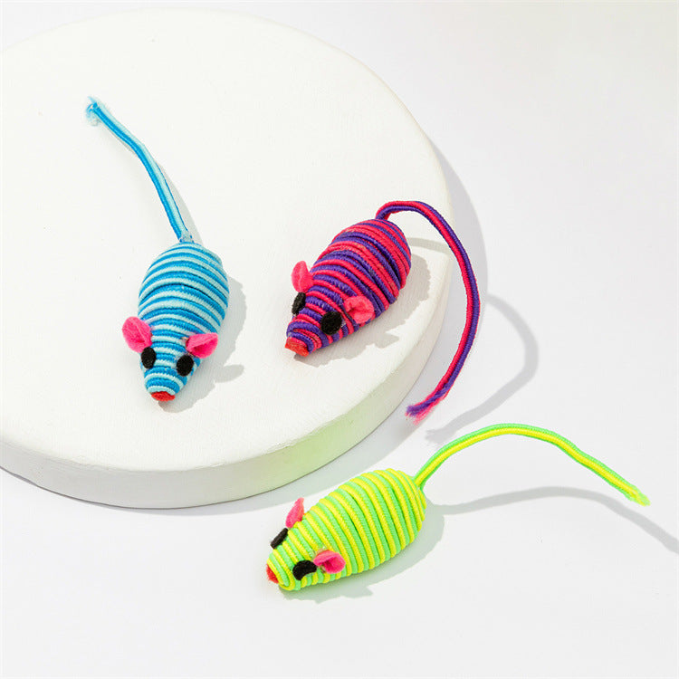 Color Winding Mouse Cat Toy