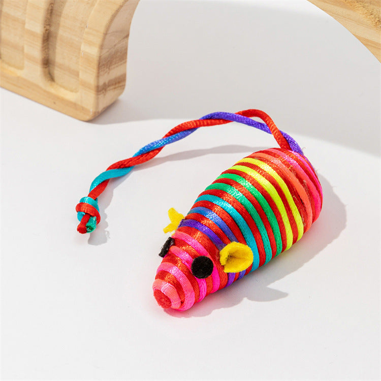 Color Winding Mouse Cat Toy