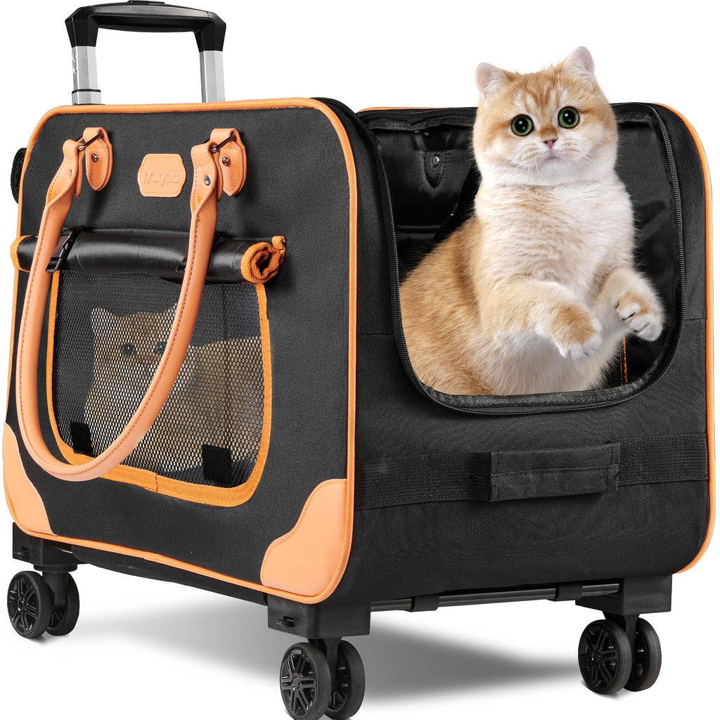 Deluxe Wheeled Cat Carrier 24x14x15 - Large
