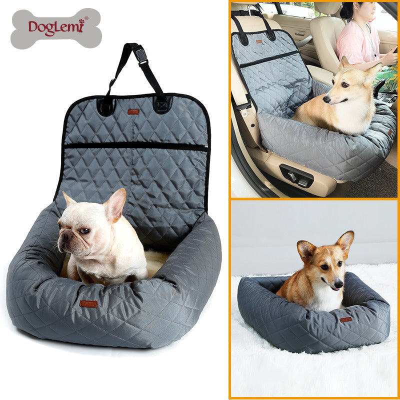 New Multifunctional Pet Travel Car Bed with Thick Cushion