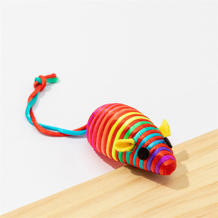 Color Winding Mouse Cat Toy