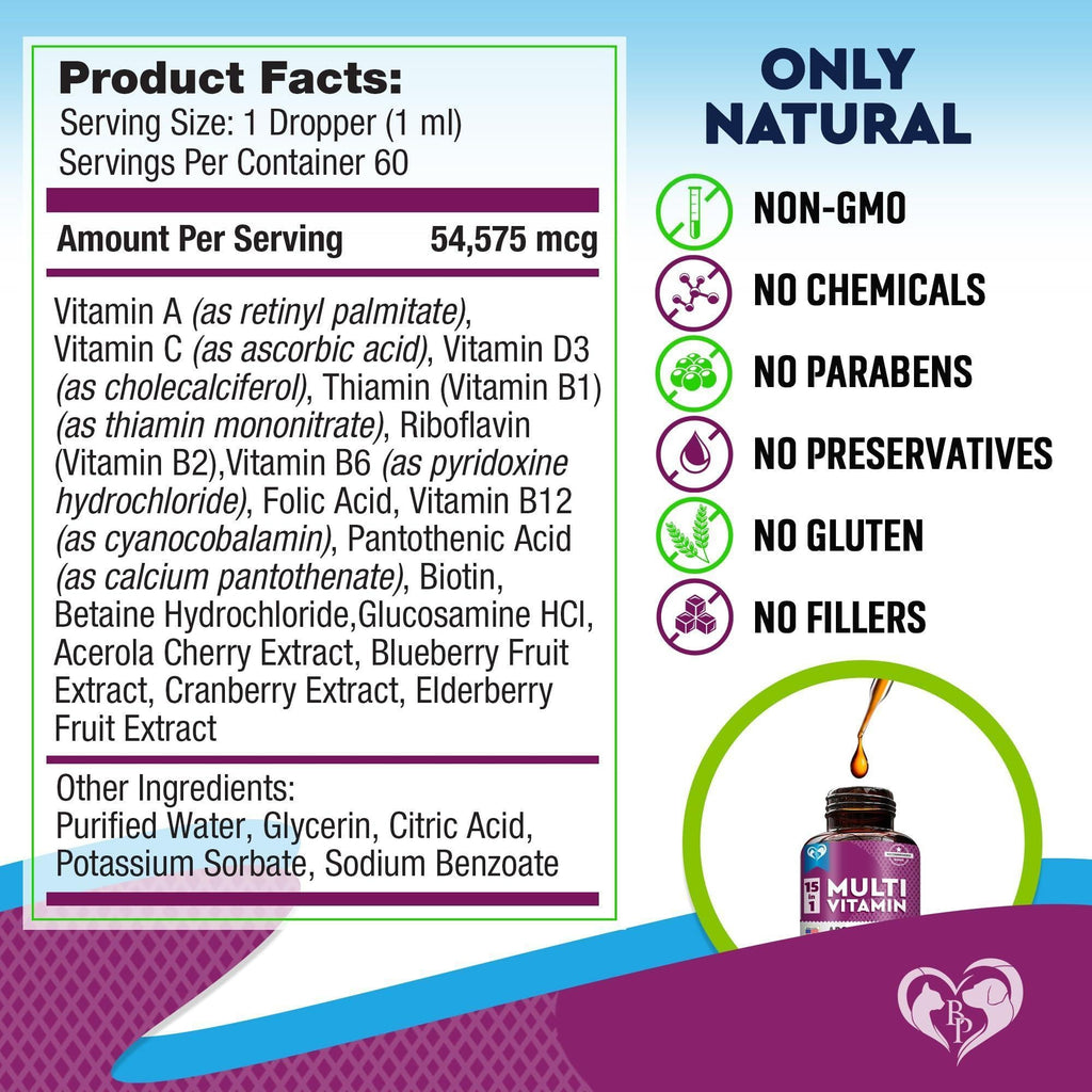 PetEssentials Multivitamin Liquid + Glucosamine & Cranberry
