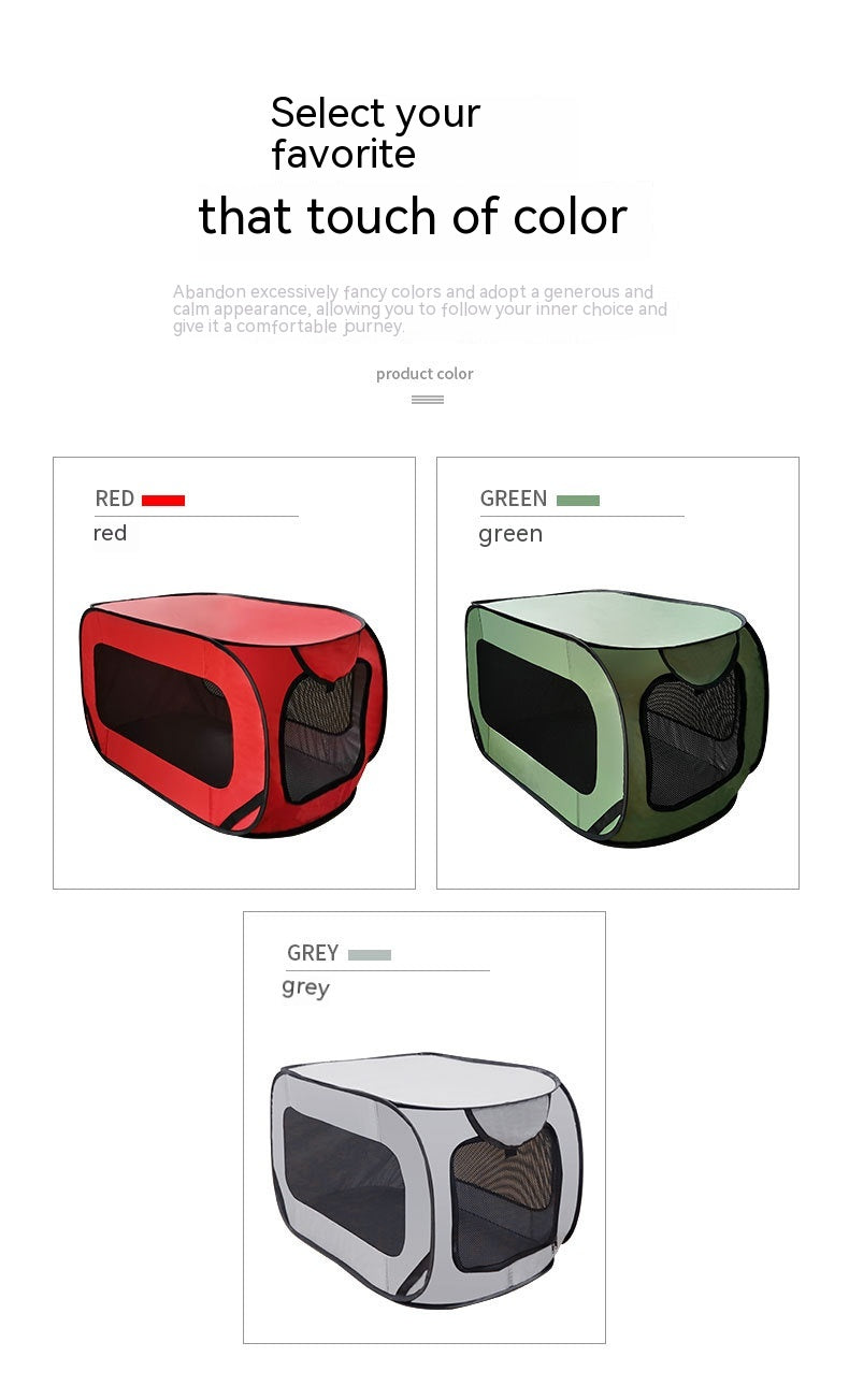 Portable Pet Car Cage - Small & Medium Dogs