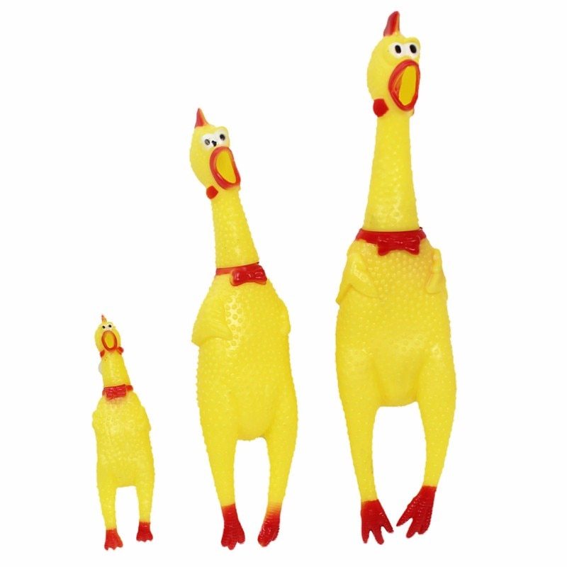 Screaming Chicken Squeaky Pet Toy