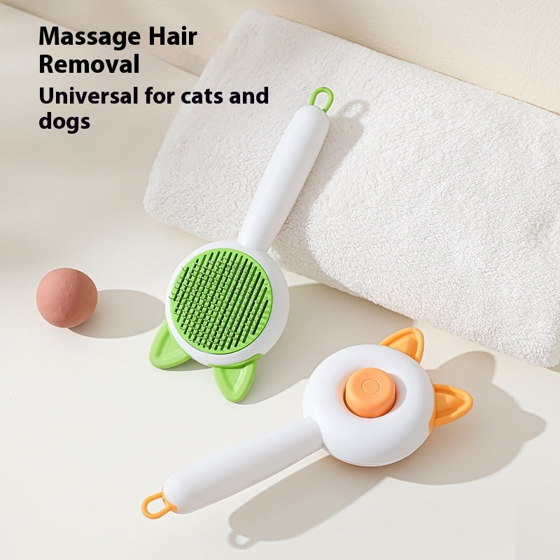 Self-Cleaning Dematting Comb for Cats