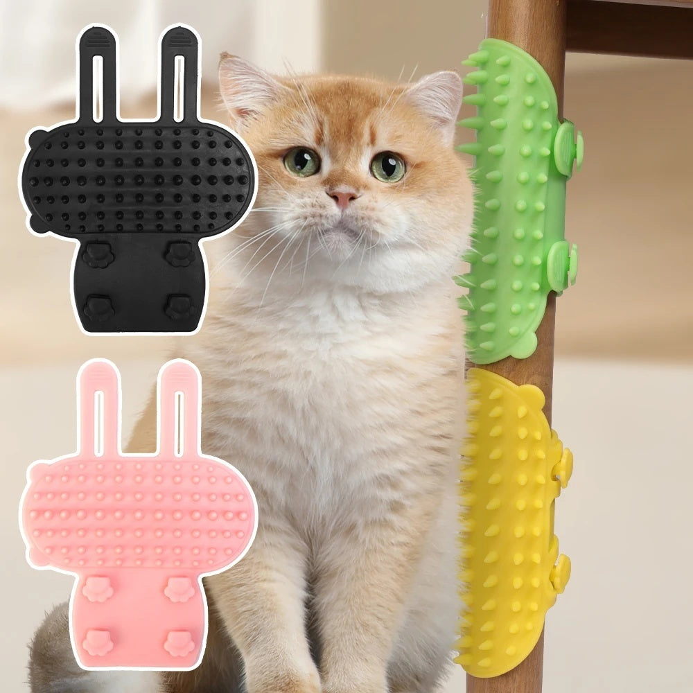 Corner Wall Cat Grooming & Massage Brush