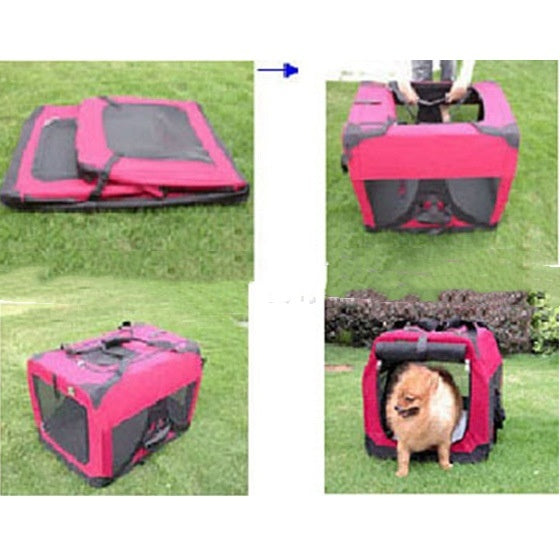 Foldable Dog Cage Backpack Carrier