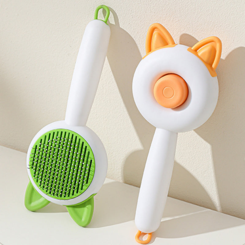 Self-Cleaning Dematting Comb for Cats