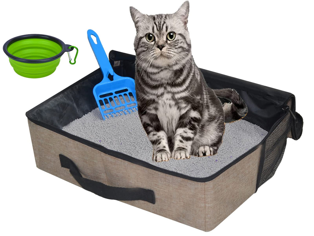 Portable Leak-Proof Cat Litter Box