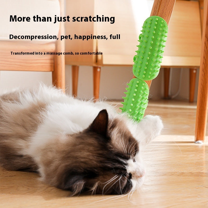 Corner Wall Cat Grooming & Massage Brush