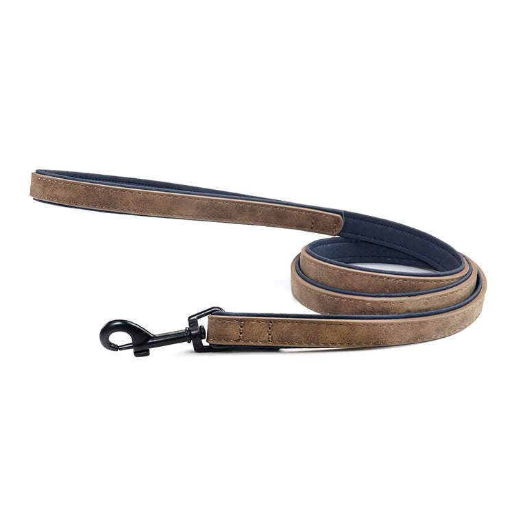 Leather Dog Leash – Anti-Pull, Multi-Color