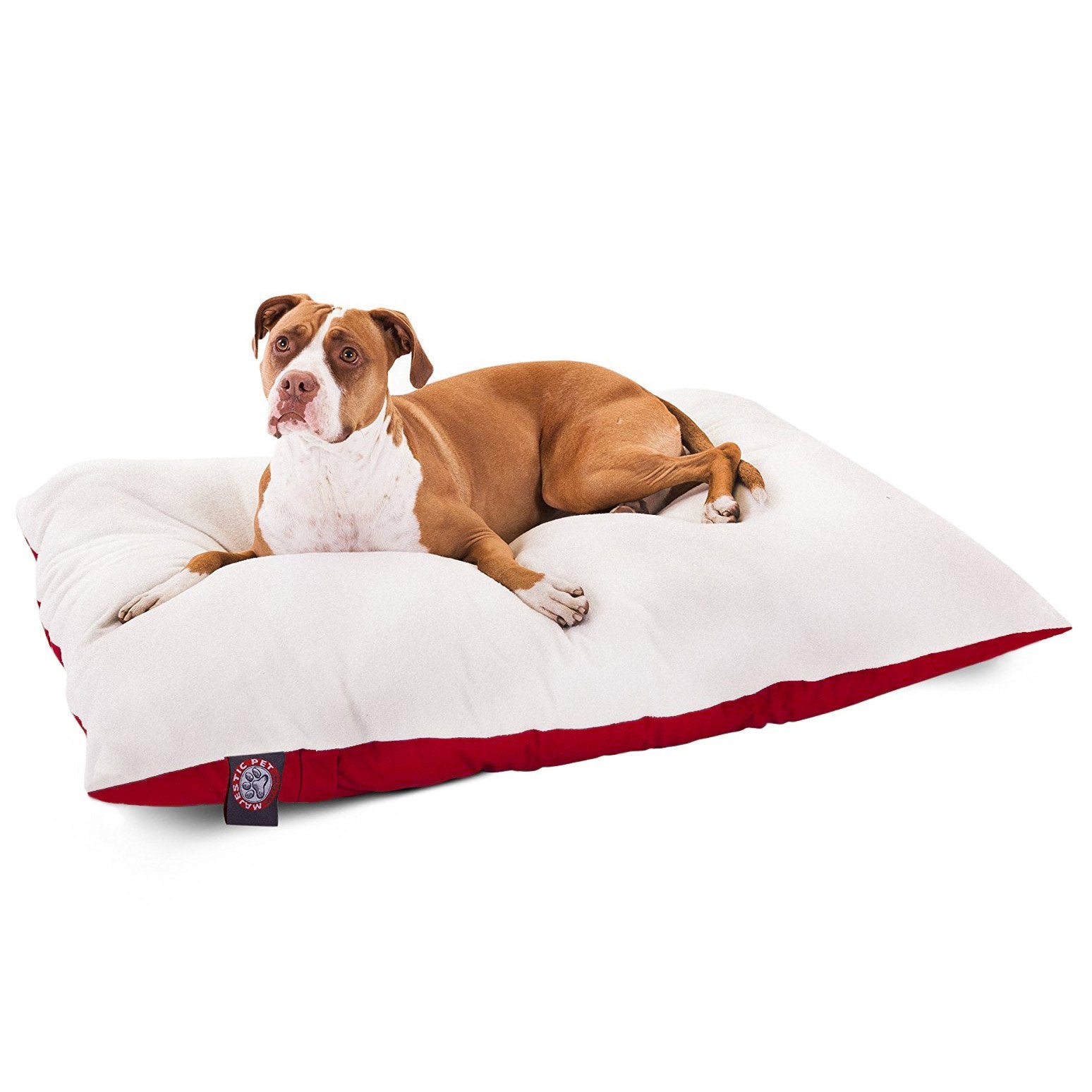 Majestic Pet Rectangle Dog Bed - Red, Large