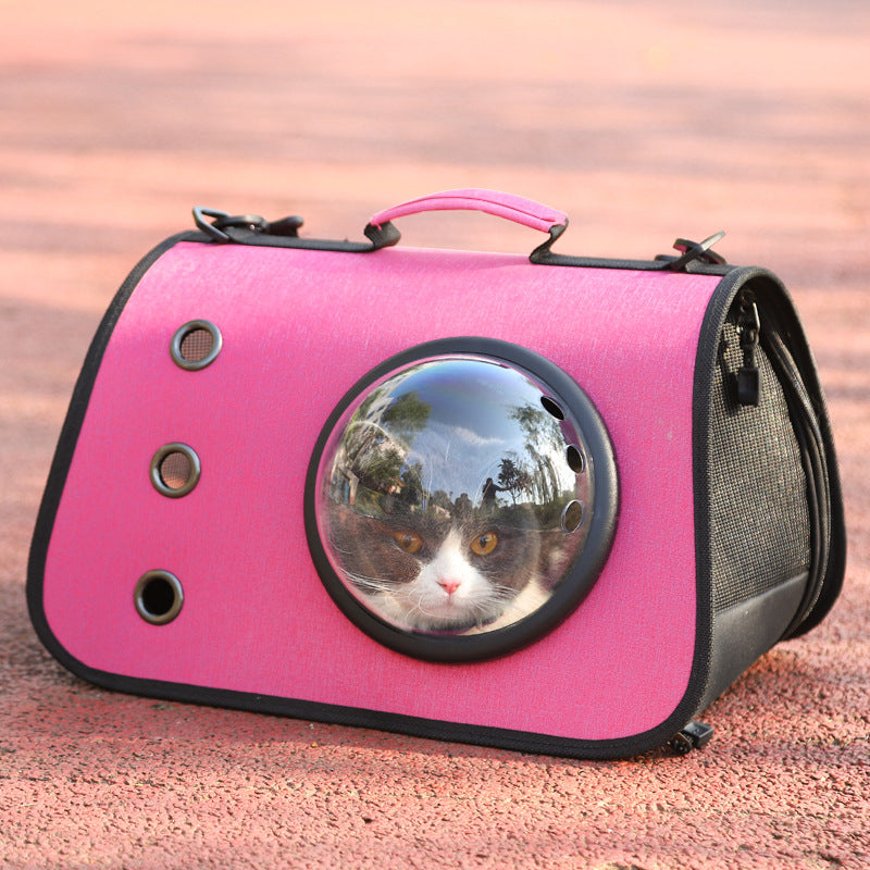 Foldable Cat Travel Backpack with Breathable Mesh Design