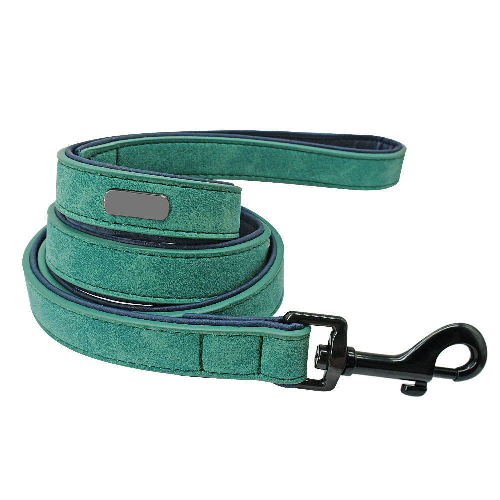 Leather Dog Leash – Anti-Pull, Multi-Color