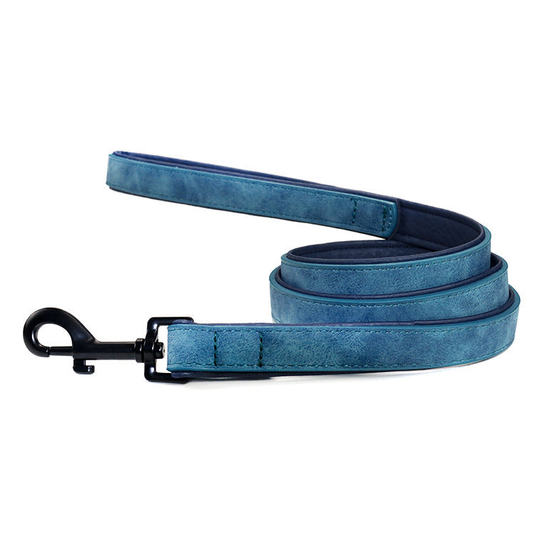 Leather Dog Leash – Anti-Pull, Multi-Color