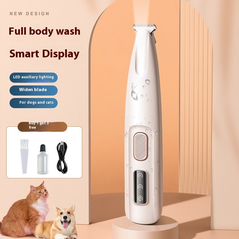 LED Waterproof Paw Trimmer with Display