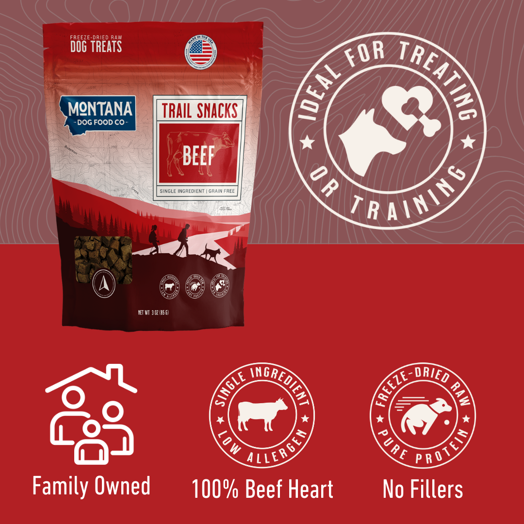 Beef Heart Freeze-Dried Trail Treats 3oz