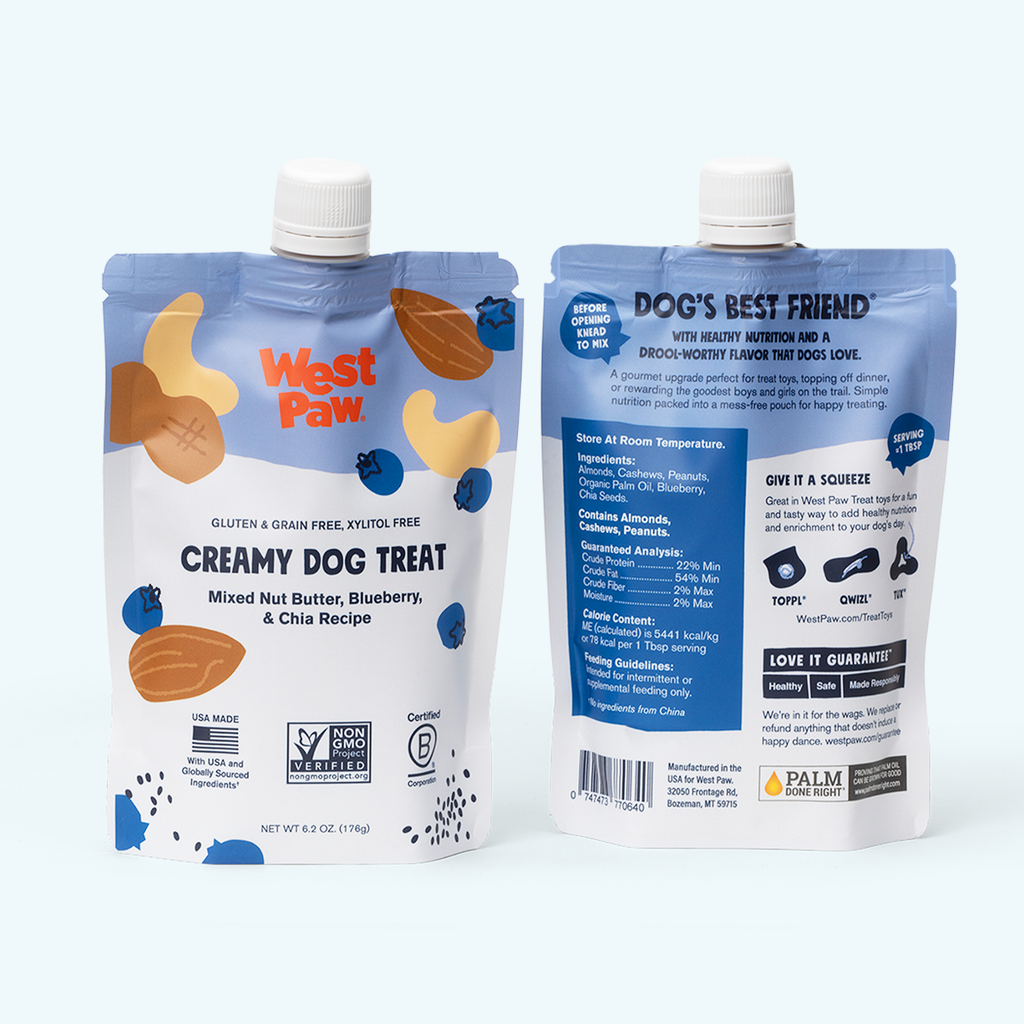 Nut Butter, Blueberry & Chia Seed Dog Treats