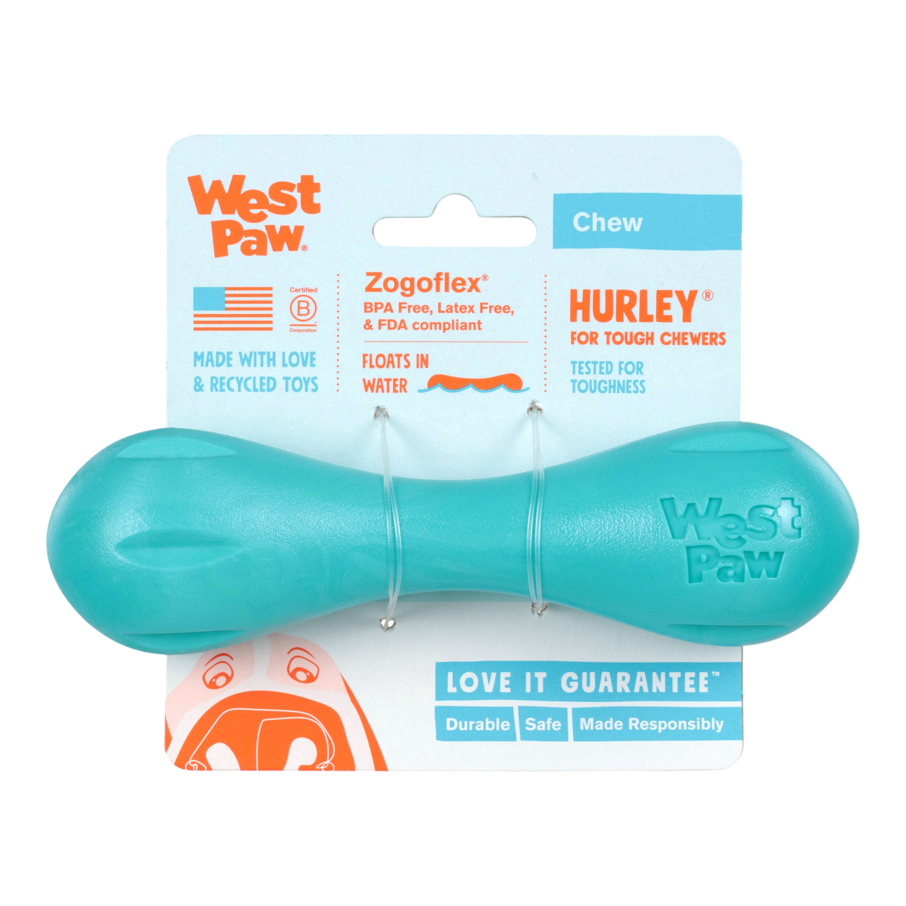 Hurley Fetch Dog Toy - Teal