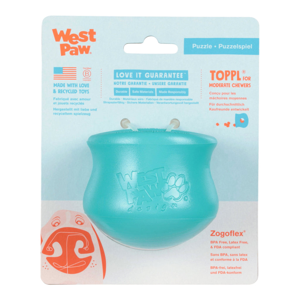 Toppl Treat Dispensing Dog Toy - Teal