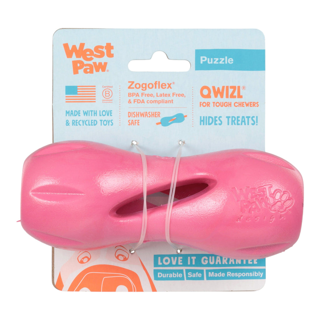 Qwizl Treat Dispensing Dog Toy - Geranium
