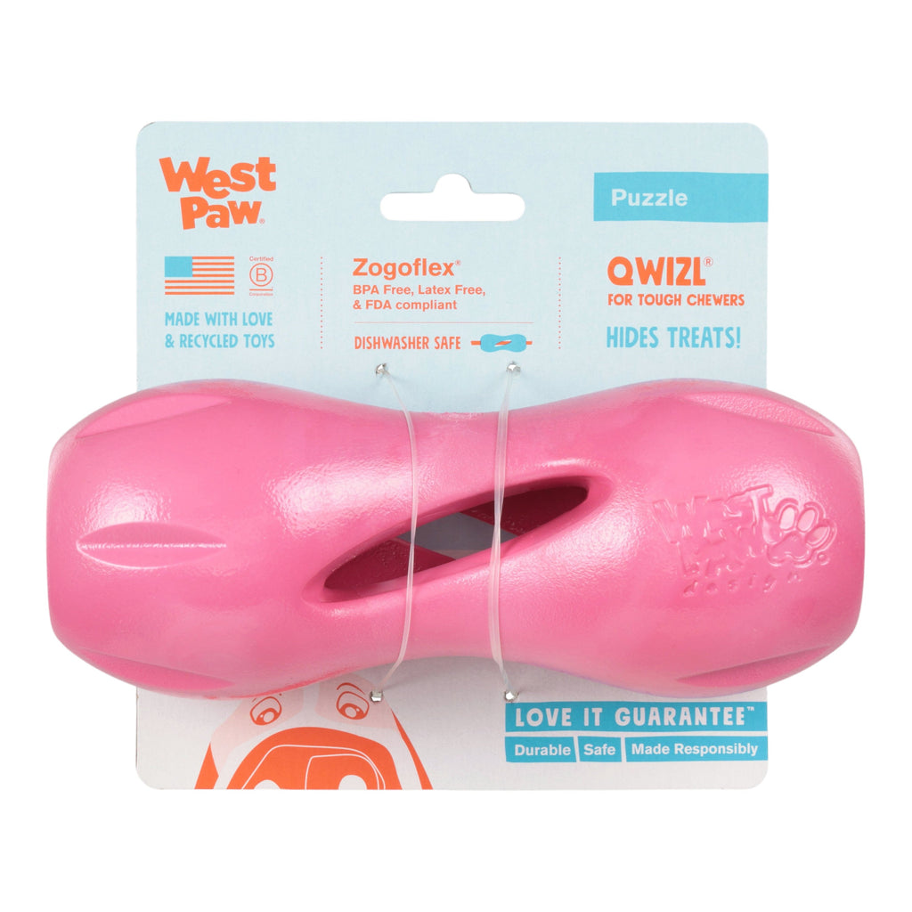 Qwizl Treat Dispensing Dog Toy - Geranium