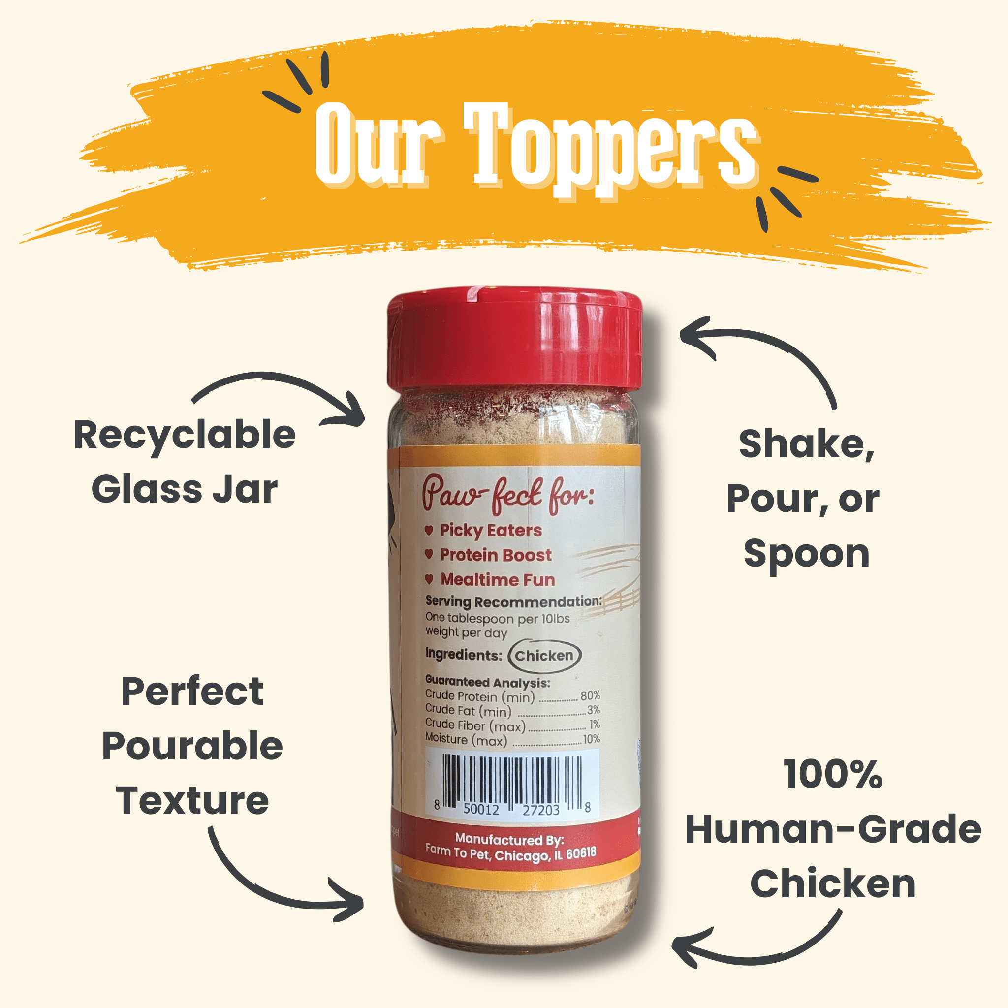 Chicken Food Topper