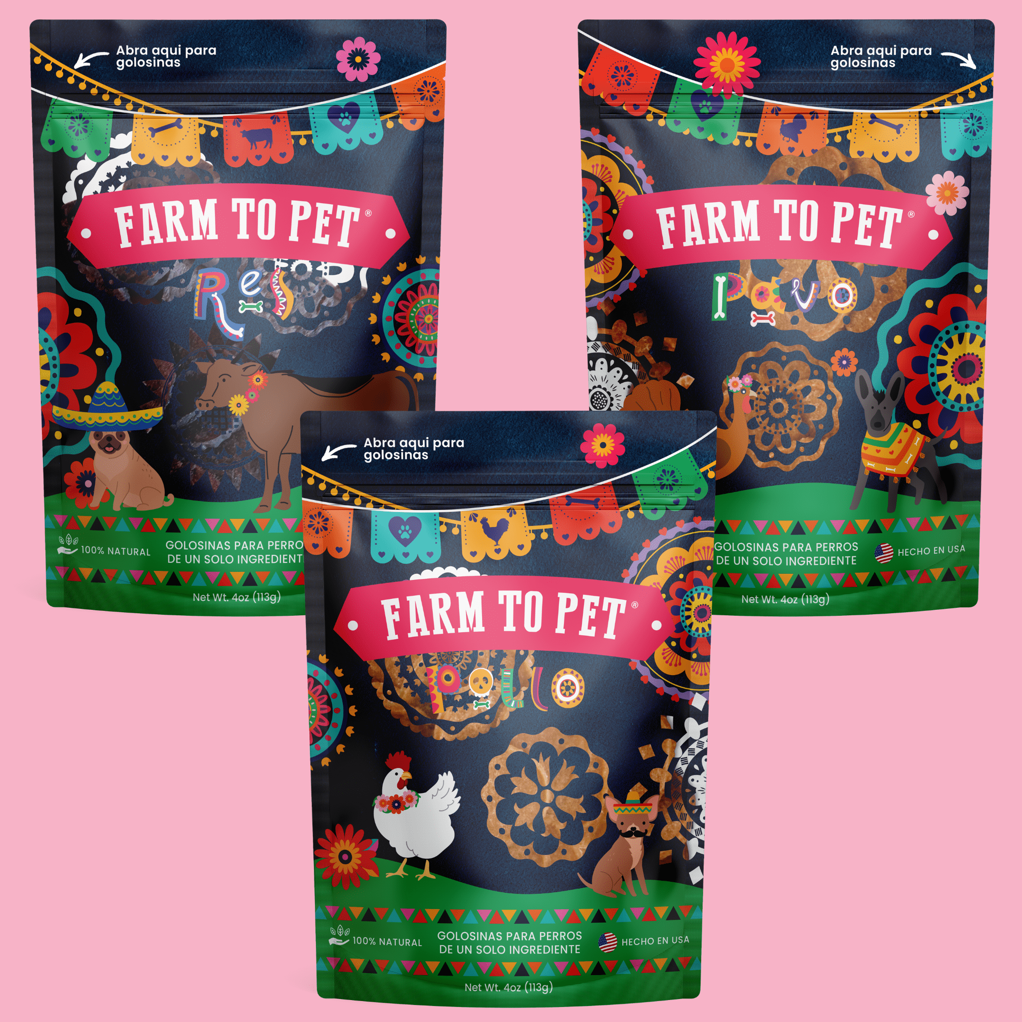 Fiesta Pack Dog Treat Variety Bundle