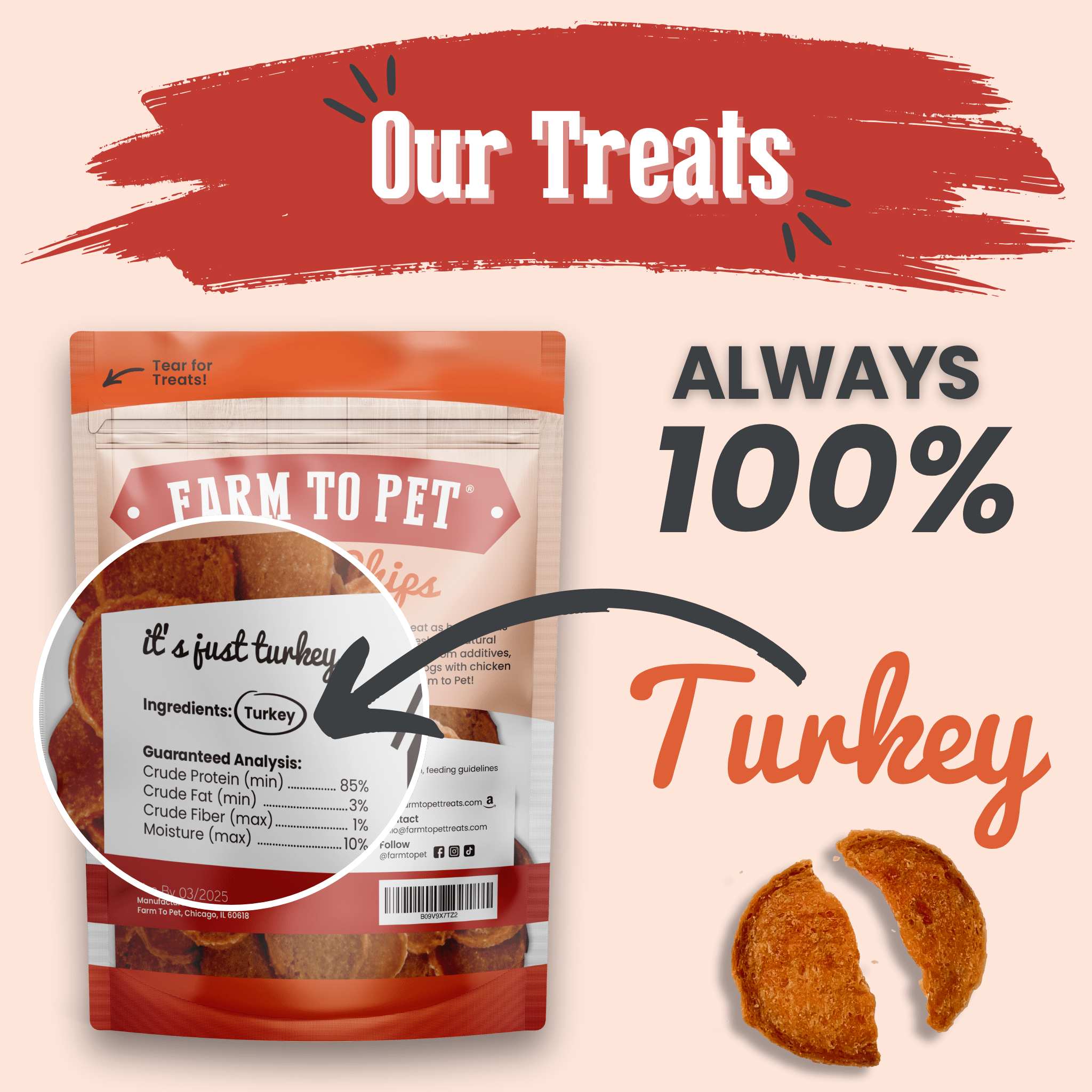 Turkey Chips Dog Treats
