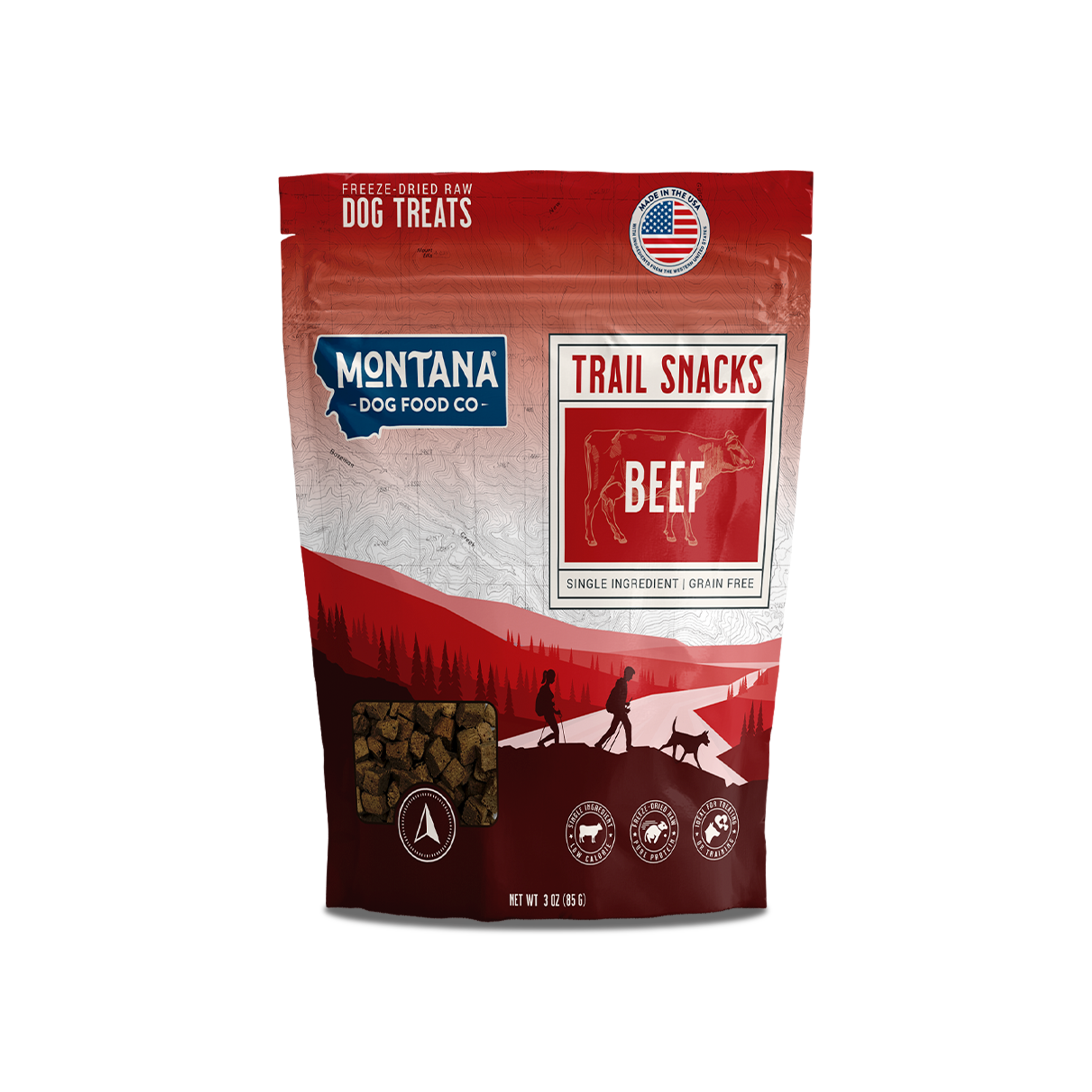 Beef Heart Freeze-Dried Trail Treats 3oz