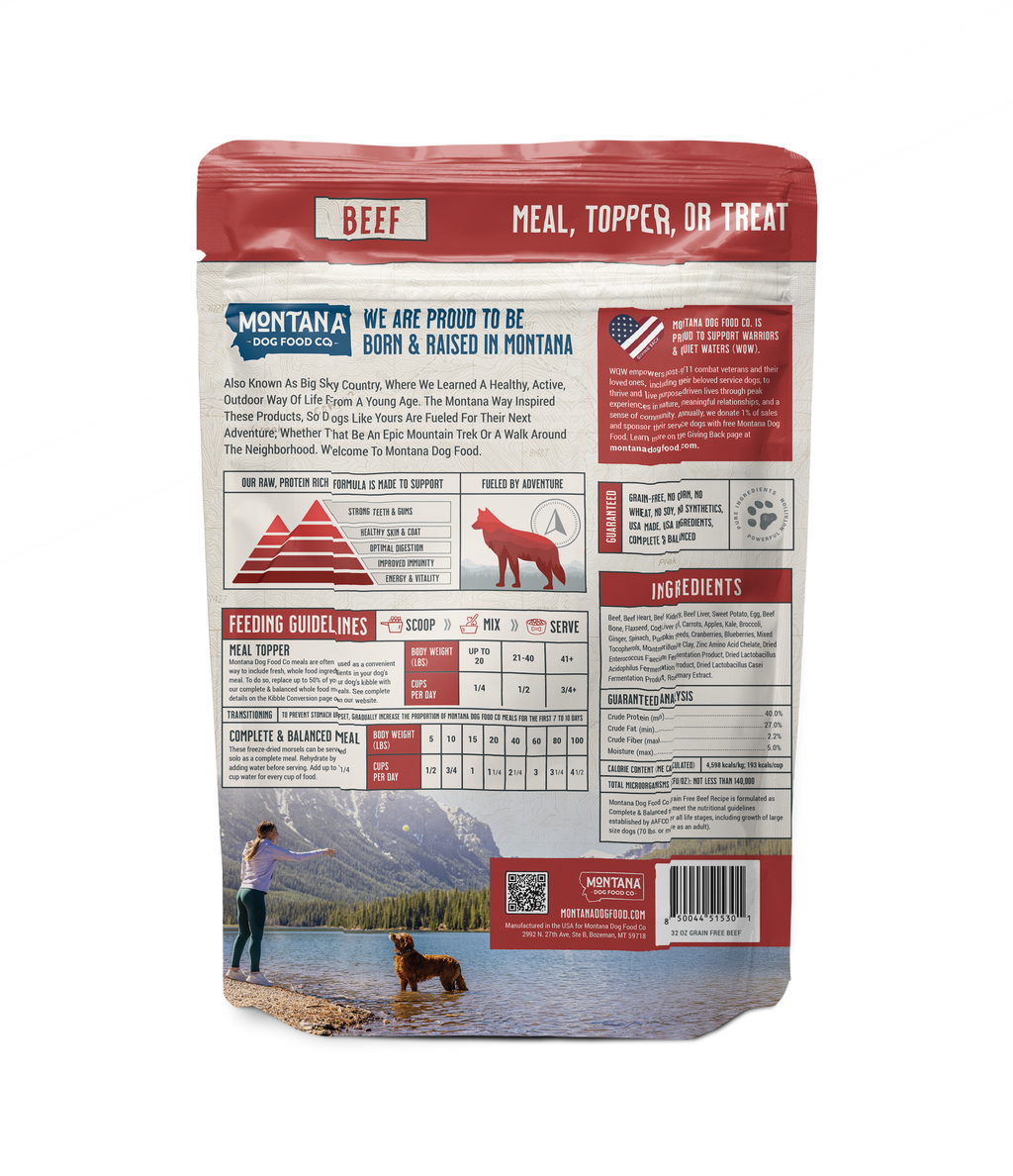 Grain-Free Beef Freeze-Dried Dog Food