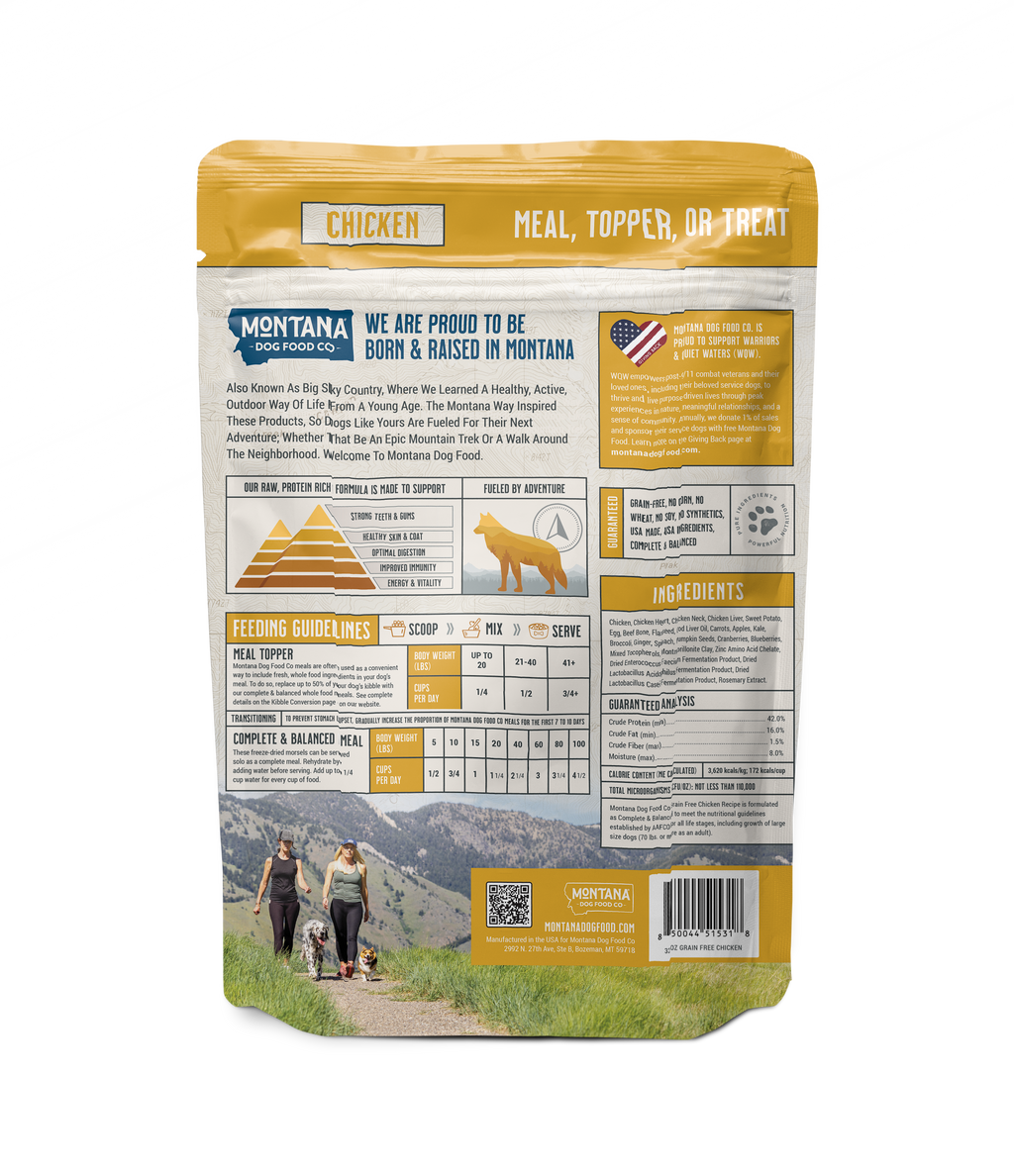 Grain-Free Chicken Freeze-Dried Dog Food