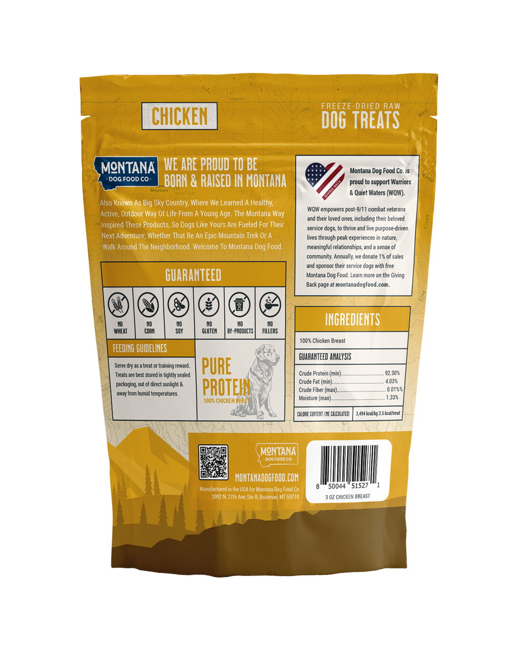 Chicken Breast Freeze-Dried Trail Treats 3oz