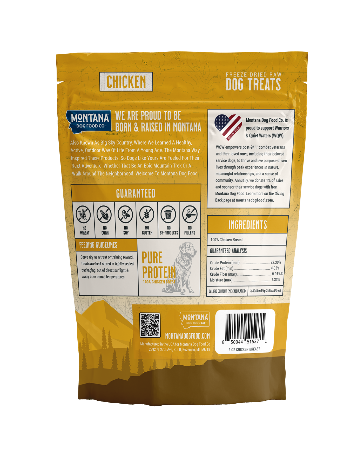 Chicken Breast Freeze-Dried Trail Treats 3oz