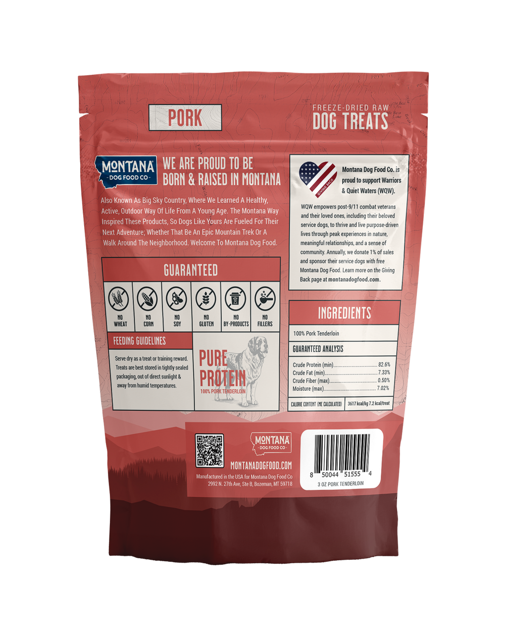 Pork Freeze-Dried Trail Treats 3oz