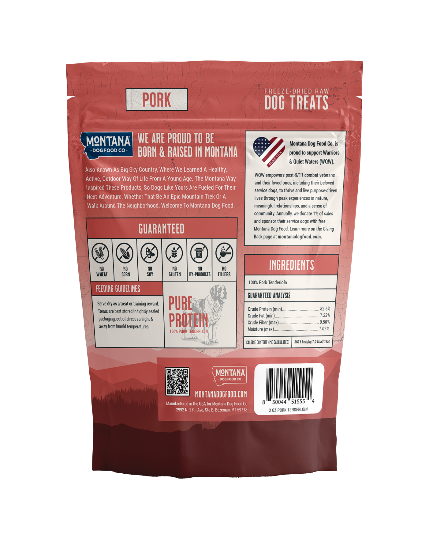 Pork Freeze-Dried Trail Treats 3oz