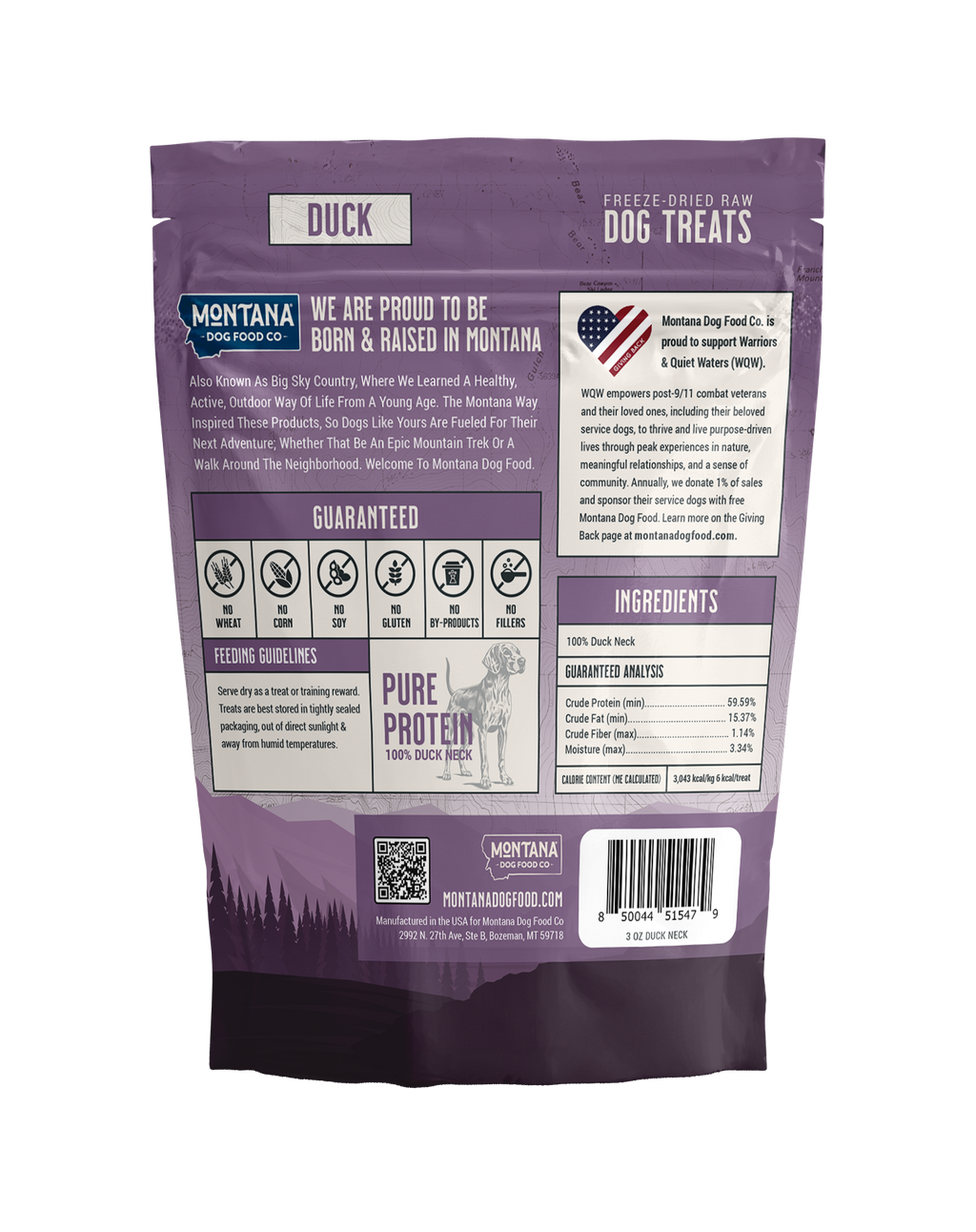 Duck Freeze-Dried Trail Treats 3oz