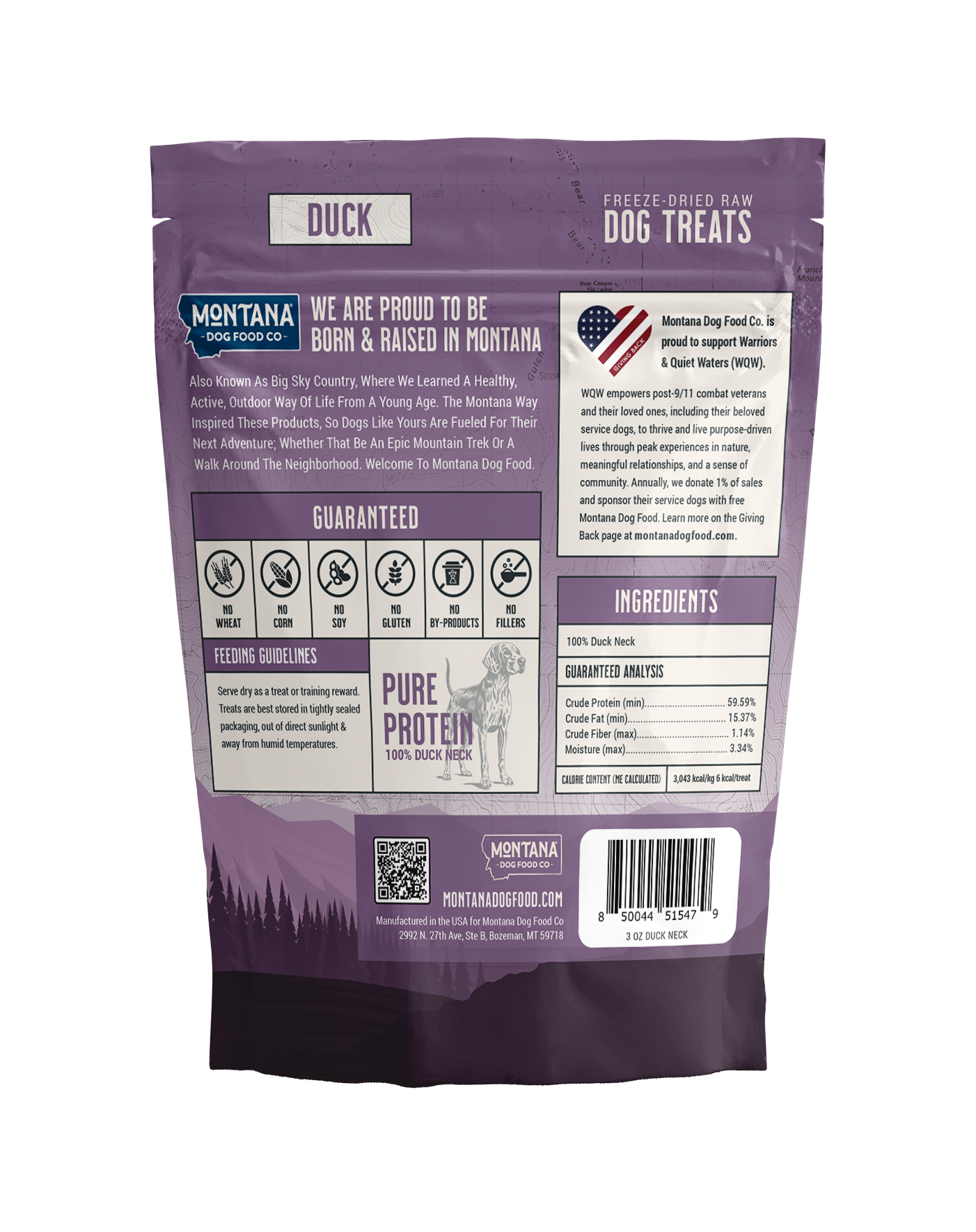 Duck Freeze-Dried Trail Treats 3oz