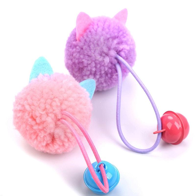 Plush Bell Mouse Cat Toys (4-Pack)