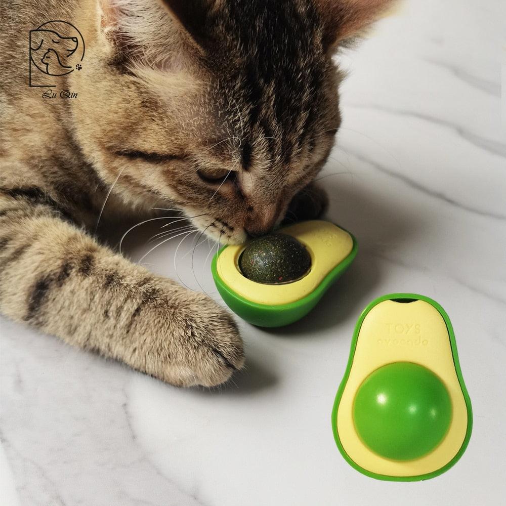 Avocado Catnip Licking Wall Ball Cat Toy