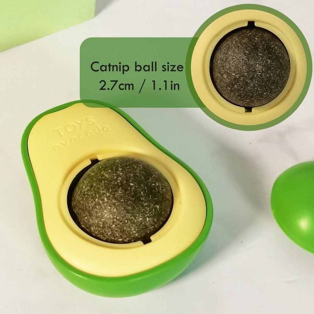 Avocado Catnip Licking Wall Ball Cat Toy