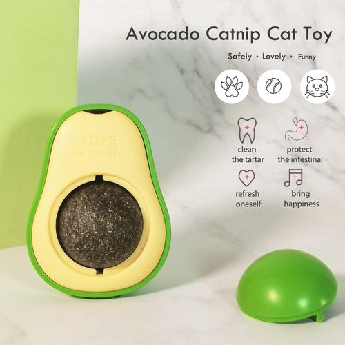 Avocado Catnip Licking Wall Ball Cat Toy