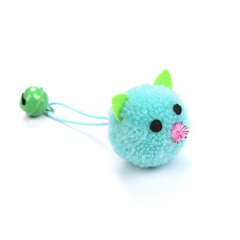 Plush Bell Mouse Cat Toys (4-Pack)