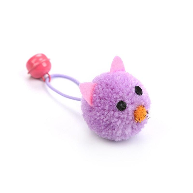 Plush Bell Mouse Cat Toys (4-Pack)